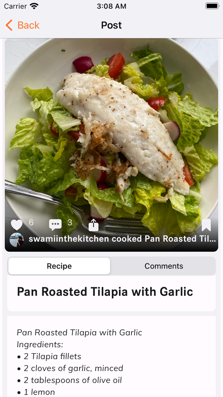 Meal GOAT screenshot 2