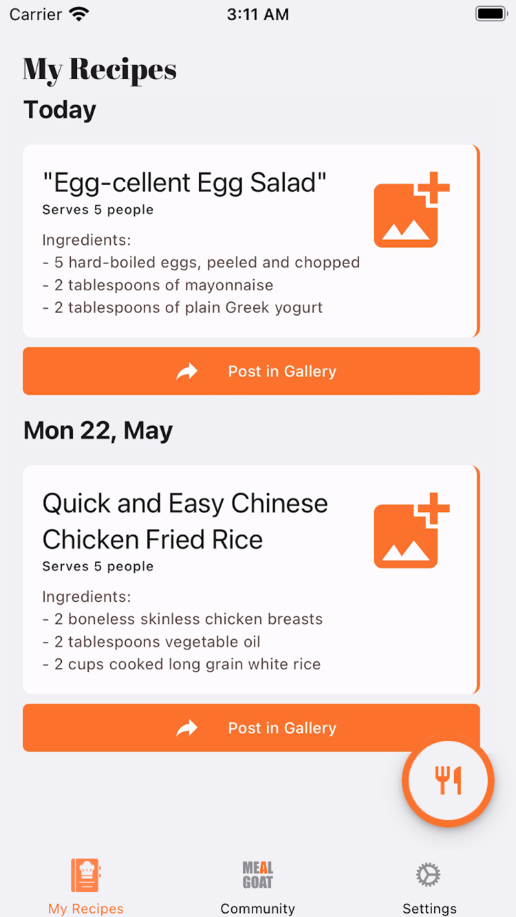 Meal GOAT screenshot 5